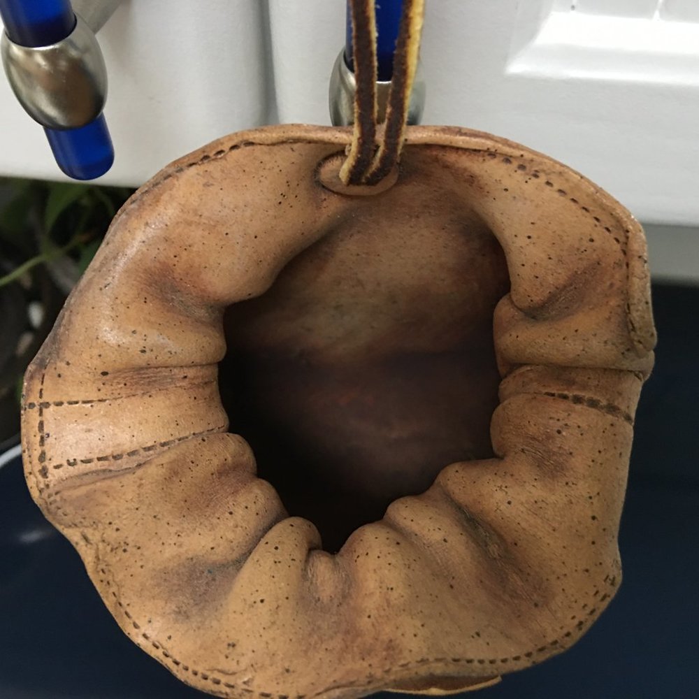 Artisan Made Hanging Bag Planter - Picture 4 of 5